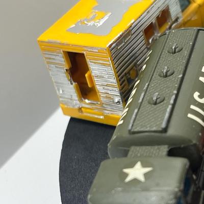 LOT 91: Vintage Husky Toy Vehicles - Sunbeam Alpine, Ford Camper, Guy Warrior Tanker, Ferrari Berlinetta, Ford Thunderbird and More