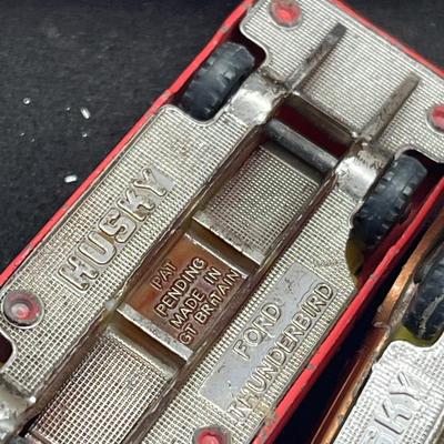 LOT 91: Vintage Husky Toy Vehicles - Sunbeam Alpine, Ford Camper, Guy Warrior Tanker, Ferrari Berlinetta, Ford Thunderbird and More