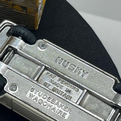 LOT 91: Vintage Husky Toy Vehicles - Sunbeam Alpine, Ford Camper, Guy Warrior Tanker, Ferrari Berlinetta, Ford Thunderbird and More