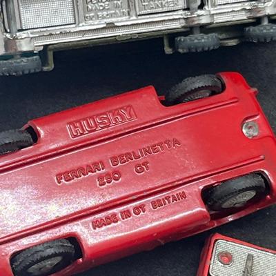 LOT 91: Vintage Husky Toy Vehicles - Sunbeam Alpine, Ford Camper, Guy Warrior Tanker, Ferrari Berlinetta, Ford Thunderbird and More