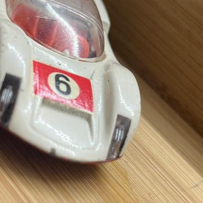 LOT 94: Vintage Toy Cars - Porsche Carrera 906, Oldmobile 98 Holiday Sports Coupe, Ford OSI 20M TS, Ford Transit Kombi