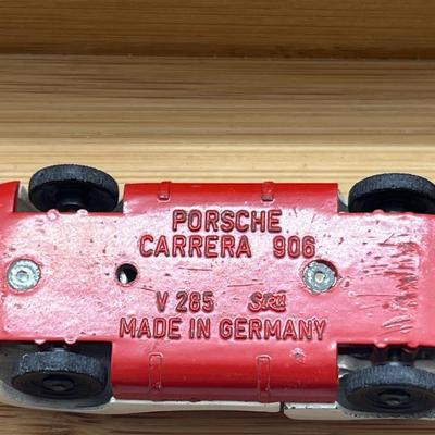 LOT 94: Vintage Toy Cars - Porsche Carrera 906, Oldmobile 98 Holiday Sports Coupe, Ford OSI 20M TS, Ford Transit Kombi