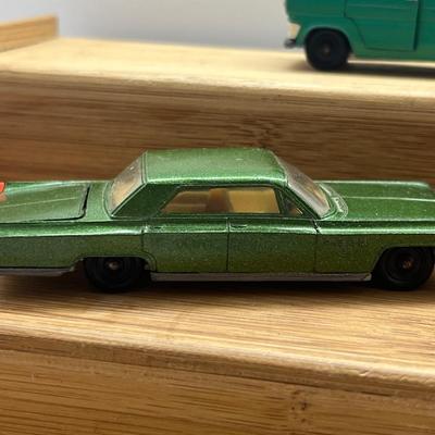 LOT 94: Vintage Toy Cars - Porsche Carrera 906, Oldmobile 98 Holiday Sports Coupe, Ford OSI 20M TS, Ford Transit Kombi