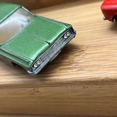 LOT 94: Vintage Toy Cars - Porsche Carrera 906, Oldmobile 98 Holiday Sports Coupe, Ford OSI 20M TS, Ford Transit Kombi