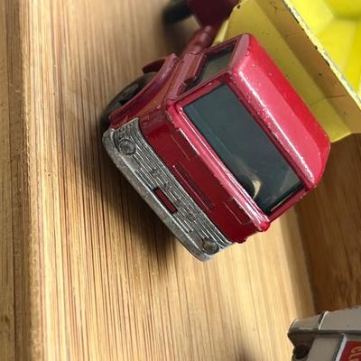 LOT 95: Vintage Lesney Matchbox Vehicles - Refuse Truck, Dumper Truck, Grit Spreading Truck, Tippax Refuse Collector and More