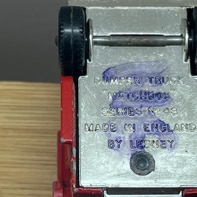 LOT 95: Vintage Lesney Matchbox Vehicles - Refuse Truck, Dumper Truck, Grit Spreading Truck, Tippax Refuse Collector and More