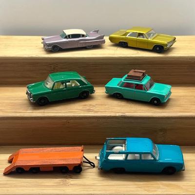 LOT 96: Vintage Lesney Matchbox Vehicles - Studebaker Lark Wagonaire, Fiat 1500, Cadillac Sixty Special and More