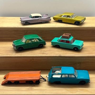 LOT 96: Vintage Lesney Matchbox Vehicles - Studebaker Lark Wagonaire, Fiat 1500, Cadillac Sixty Special and More