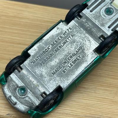 LOT 97: Vintage Lesney Matchbox Cars - Lamborghini Miura, Rolls Royce Silver Shadow, Ferrari Berlinetta, Iso Grifo, Rolls Royce Phantom...