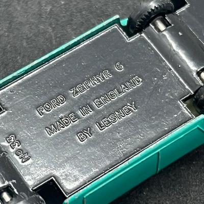 LOT 99: Vintage Lesney Matchbox Cars - Mercury, Two Ford Zodiac MK IV, Ford Zephyr, Ford Corsair