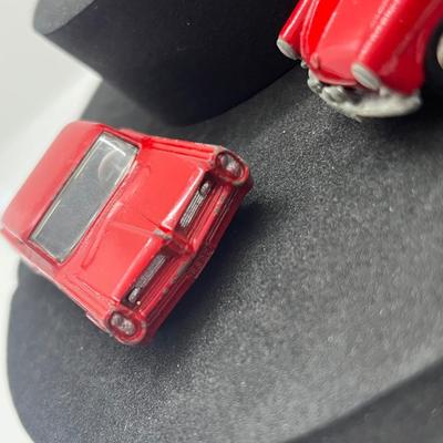 LOT 102: Vintage Lesney Matchbox Cars - Ford Anglia, Pontiac GP Sports Coupe, Volkswagen 1600TL