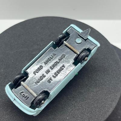 LOT 102: Vintage Lesney Matchbox Cars - Ford Anglia, Pontiac GP Sports Coupe, Volkswagen 1600TL