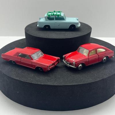 LOT 102: Vintage Lesney Matchbox Cars - Ford Anglia, Pontiac GP Sports Coupe, Volkswagen 1600TL