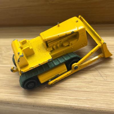 LOT 106: Vintage Lesney Matchbox Construction Vehicles - Caterpillar Bulldozer, Foden Cement Mixer, Foden Concrete Truck and More