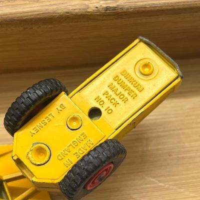 LOT 106: Vintage Lesney Matchbox Construction Vehicles - Caterpillar Bulldozer, Foden Cement Mixer, Foden Concrete Truck and More