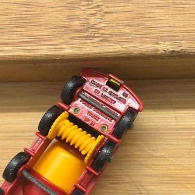 LOT 106: Vintage Lesney Matchbox Construction Vehicles - Caterpillar Bulldozer, Foden Cement Mixer, Foden Concrete Truck and More