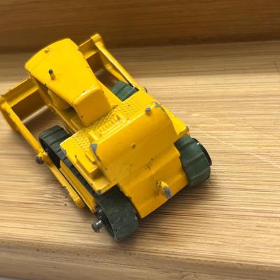 LOT 106: Vintage Lesney Matchbox Construction Vehicles - Caterpillar Bulldozer, Foden Cement Mixer, Foden Concrete Truck and More