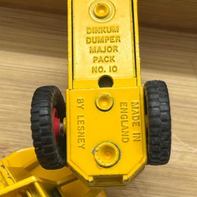 LOT 106: Vintage Lesney Matchbox Construction Vehicles - Caterpillar Bulldozer, Foden Cement Mixer, Foden Concrete Truck and More