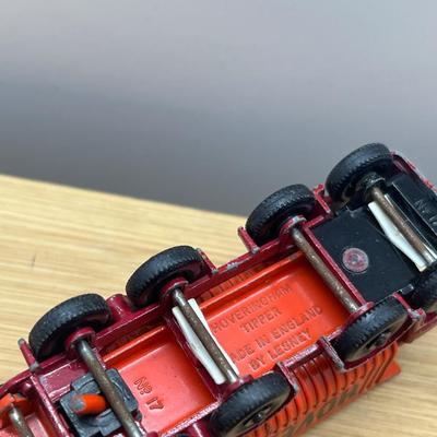 LOT 112: Vintage Lesney Matchbox Construction Vehicles - Crane Truck, Caterpillar Bulldozer, Mack Dump Truck and More