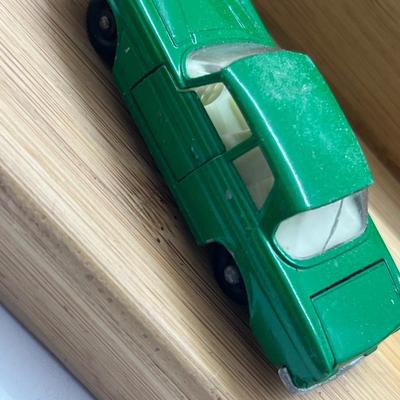 LOT 118: Vintage Lesney Matchbox Cars - Mustang, Mercedes Benz 220 SE, Jaguar, Mercedes 300