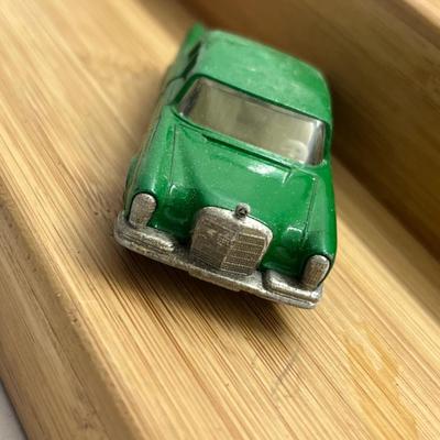 LOT 118: Vintage Lesney Matchbox Cars - Mustang, Mercedes Benz 220 SE, Jaguar, Mercedes 300