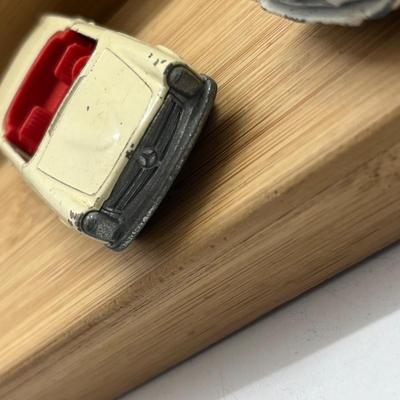 LOT 118: Vintage Lesney Matchbox Cars - Mustang, Mercedes Benz 220 SE, Jaguar, Mercedes 300