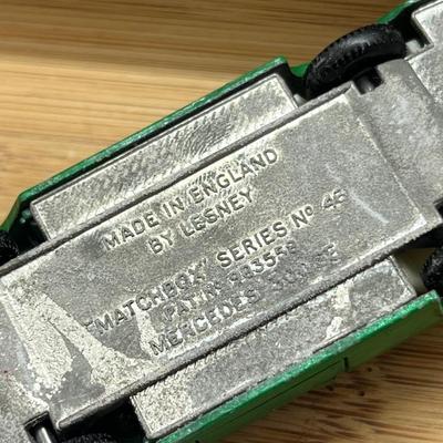 LOT 118: Vintage Lesney Matchbox Cars - Mustang, Mercedes Benz 220 SE, Jaguar, Mercedes 300