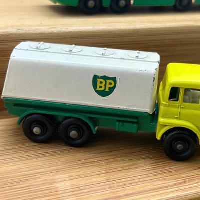 LOT 119: Vintage Lesney Matchbox - Dodge Wreck Truck, Petrol Tanker, BP Autotanker and More