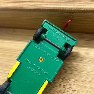 LOT 119: Vintage Lesney Matchbox - Dodge Wreck Truck, Petrol Tanker, BP Autotanker and More