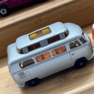 LOT 120: Vintage Lesney Matchbox Vehicles - Mercedes Coach, Freeman Inter-City Commuter, Royal Tiger Coach, Daimler Bus, Coach,...
