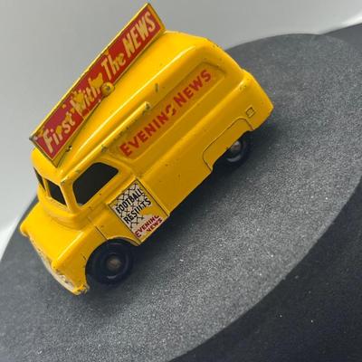LOT 127: Vintage Lesney Toy Vehicle - Evening News Truck