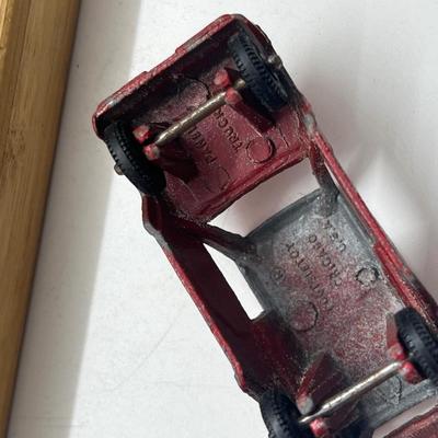 LOT 128: Vintage Tootsietoys - Earth Mover, Pumper, Porsche, Jeep and More