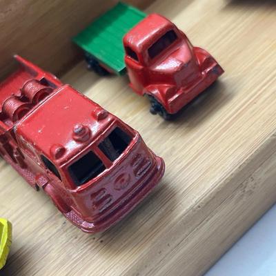 LOT 128: Vintage Tootsietoys - Earth Mover, Pumper, Porsche, Jeep and More