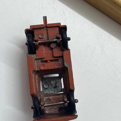 LOT 128: Vintage Tootsietoys - Earth Mover, Pumper, Porsche, Jeep and More