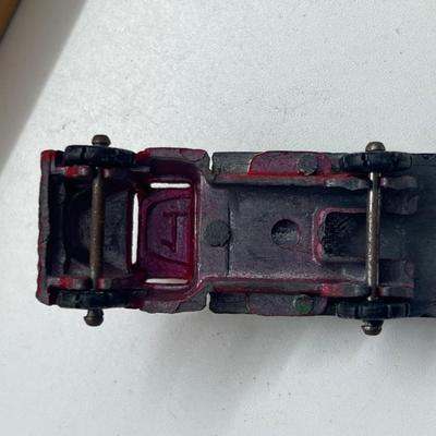 LOT 128: Vintage Tootsietoys - Earth Mover, Pumper, Porsche, Jeep and More