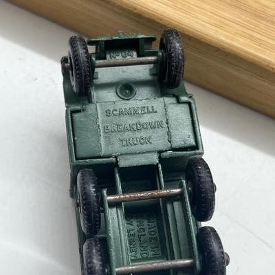 LOT 130: Vintage Lesney Toy Military Vehicles - Scammell Breakdown Truck, Personnel Carrier, Saladin Armoured Car and More
