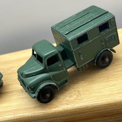 LOT 130: Vintage Lesney Toy Military Vehicles - Scammell Breakdown Truck, Personnel Carrier, Saladin Armoured Car and More