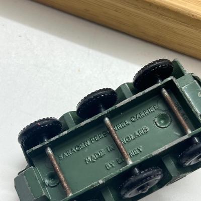 LOT 130: Vintage Lesney Toy Military Vehicles - Scammell Breakdown Truck, Personnel Carrier, Saladin Armoured Car and More