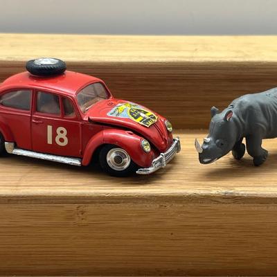 LOT 132: Vintage Corgi and Corgi Juniors Toys - Mercedes Benz 300 SL Roadster, Cadillac Eldorado, Ray Go Rascal 600, Volkswagen 1200...