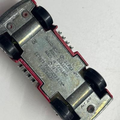 LOT 135: Vintange Lensey Matchbox Vehicles - Volkswagen Camper Road Dragster, Dodge Charger MkIII, Wildcat Dragster