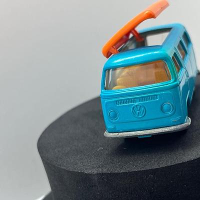 LOT 135: Vintange Lensey Matchbox Vehicles - Volkswagen Camper Road Dragster, Dodge Charger MkIII, Wildcat Dragster