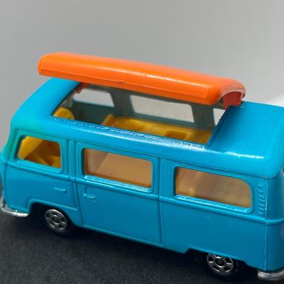 LOT 135: Vintange Lensey Matchbox Vehicles - Volkswagen Camper Road Dragster, Dodge Charger MkIII, Wildcat Dragster