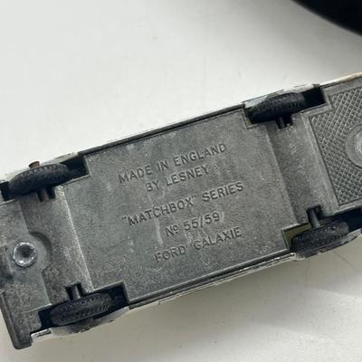 LOT 138: Vintage Lesney Matchbox Vehicles - Lomas Ambulance, Fire Pumper Truck, Ford Galaxie, Merryweather Marquis Series III and Foamite...