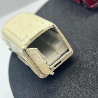 LOT 138: Vintage Lesney Matchbox Vehicles - Lomas Ambulance, Fire Pumper Truck, Ford Galaxie, Merryweather Marquis Series III and Foamite...