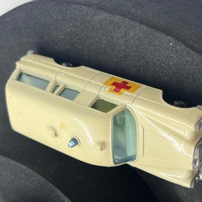 LOT 139: Vintage Lesney Matchbox Vehicles - Mercury, Mercedes Benz Binz Ambulance, Foamite Crash Tender