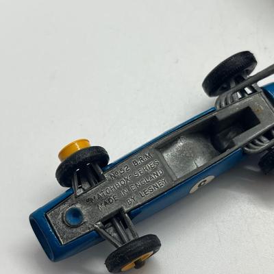 LOT 142: Vintage Lesney Matchbox Vehicles - B.R.M., Lotus and Aston Martin