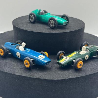 LOT 142: Vintage Lesney Matchbox Vehicles - B.R.M., Lotus and Aston Martin