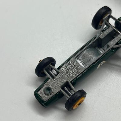 LOT 142: Vintage Lesney Matchbox Vehicles - B.R.M., Lotus and Aston Martin