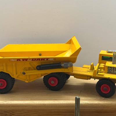 LOT 144: Vintage Lesney Matchbox King Size Construction Vehicles - Foden Dumper Truck. KW Dart Dump Truck and More