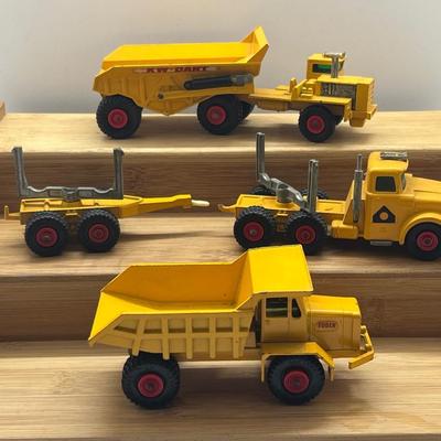 LOT 144: Vintage Lesney Matchbox King Size Construction Vehicles - Foden Dumper Truck. KW Dart Dump Truck and More